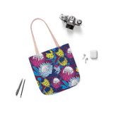 South African Protea Polyester Canvas Tote Bag