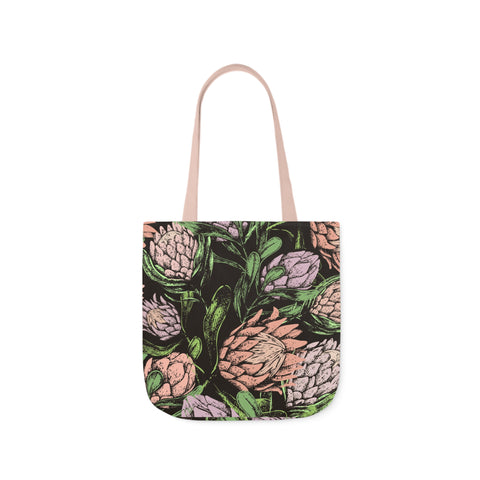 South African Protea Polyester Canvas Tote Bag