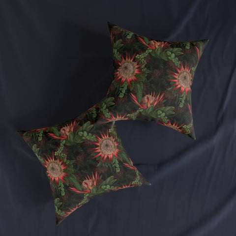 South African Protea Square Pillow