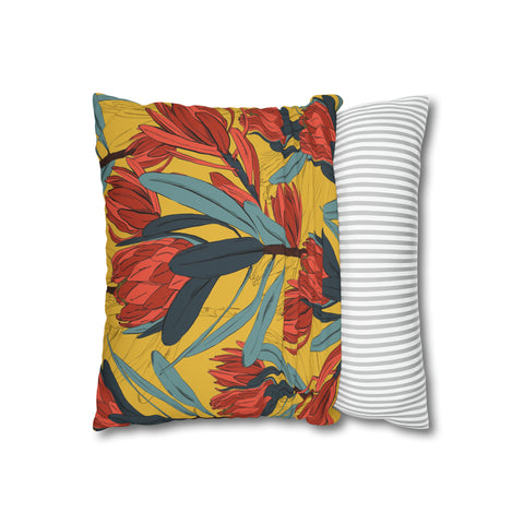 South African Protea Pillowcase Cover only - no filling is included