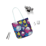 South African Protea Polyester Canvas Tote Bag