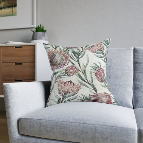 South African Protea Square Pillow