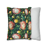 South African Protea Spun Polyester Pillowcase - Shipped from UK/USA/AUS