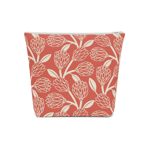 South African Protea Cotton Cosmetic Bag