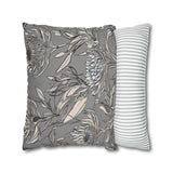 South African Protea Spun Polyester Pillowcase -Pillow not included