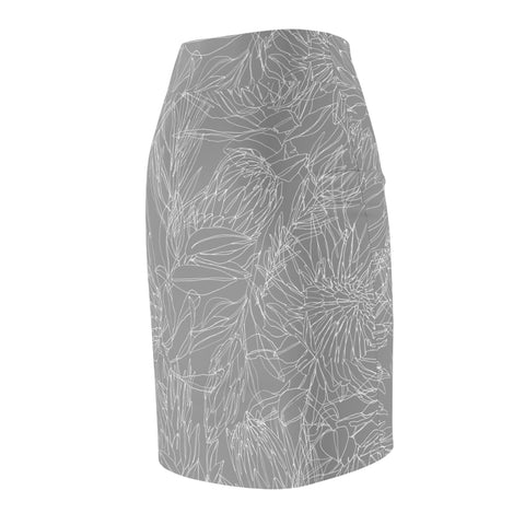 South African Protea Women's Pencil Skirt