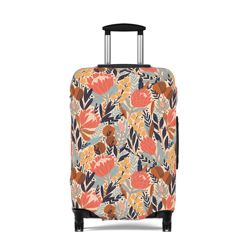 South African Protea Floral Custom Designed Luggage Cover Modern Luggage Protector Suitcase Cover, Carry on luggage Wrap, luggage Cover