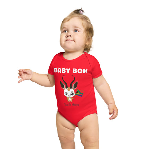 Baby Bokkie Short-sleeved Baby Bodysuit South Africa Babygrow Short Sleeve Baby Bodysuit