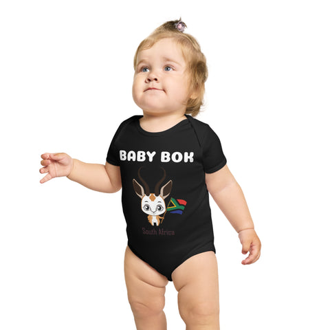 Baby Bokkie Short-sleeved Baby Bodysuit South Africa Babygrow Short Sleeve Baby Bodysuit