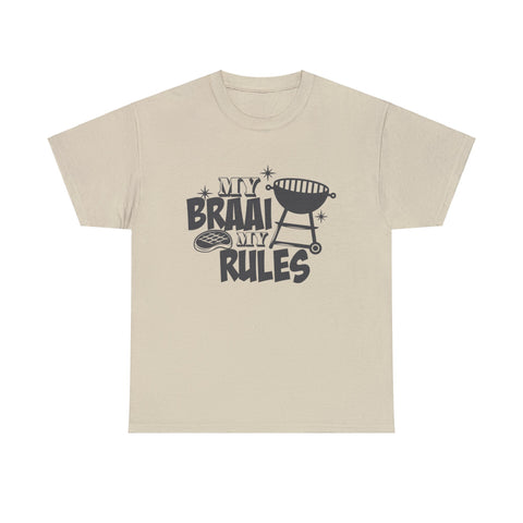 South African My Braai My Rules Unisex Heavy Cotton T-shirt