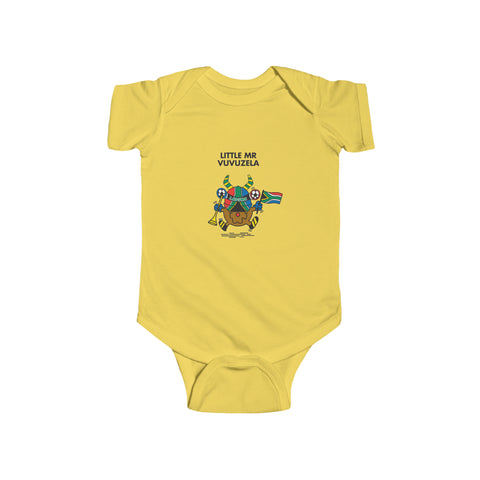 Little Mr  Vuvuzela Laduma South African Baby Jersey Bodysuit