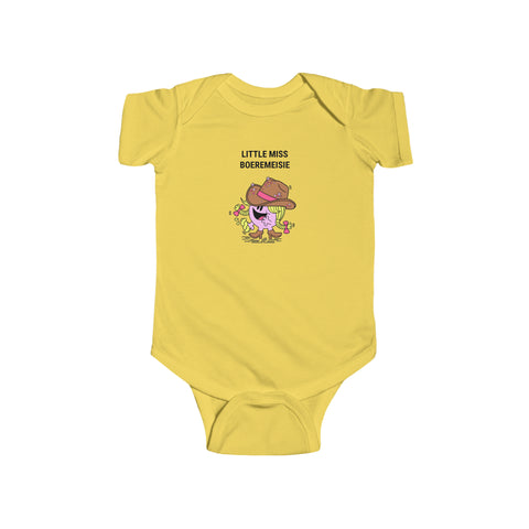 Little Miss Boeremeisie South African Baby Jersey Bodysuit