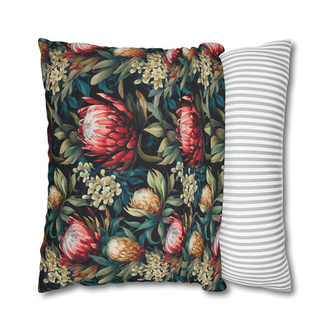 South African Protea Spun Polyester Pillowcase