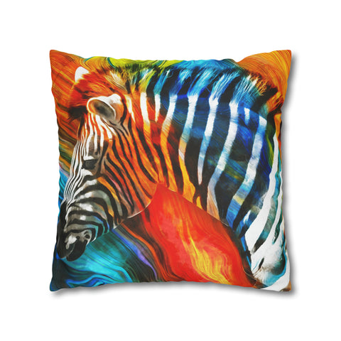 African Zebra Pillowcase Cover only - no filling is included