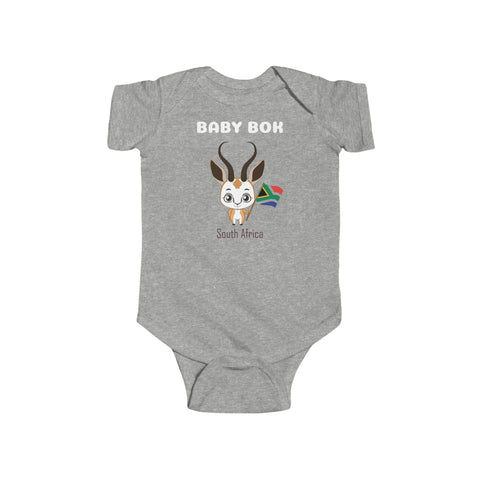 Baby Bokkie South Africa Baby  Jersey Bodysuit