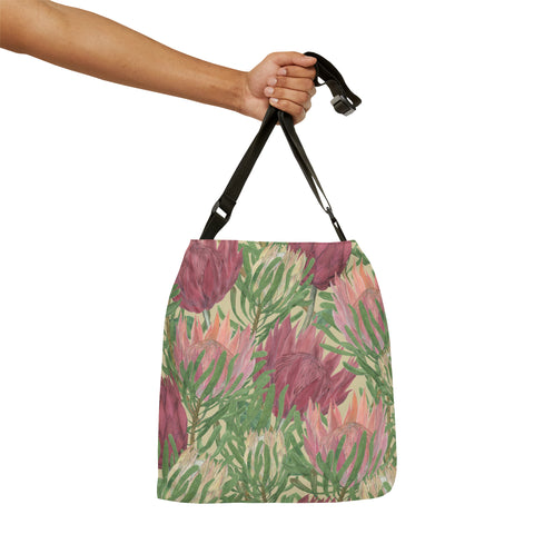 South African Protea Tote bag African print design Protea Adjustable