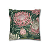 South African Protea Spun Polyester Pillowcase -Pillow not included