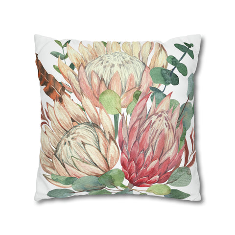 South African Protea Pillowcase Cover only - no filling is included