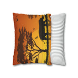 African sunset - Rhino Pillowcase Cover only - no filling is included