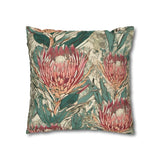 South African Protea Spun Polyester Pillowcase -Pillow not included