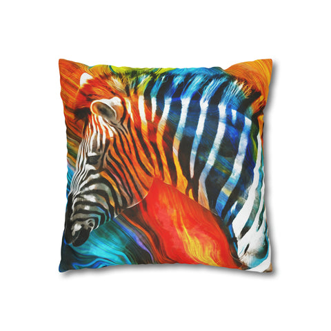 African Zebra Pillowcase Cover only - no filling is included