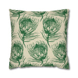 South African Protea Spun Polyester Pillowcase - Shipped from UK/USA/AUS