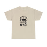 First I light the Fire then I Braai Things  South African Shirt,  Afrikaans / Braai Unisex Heavy Cotton Tee