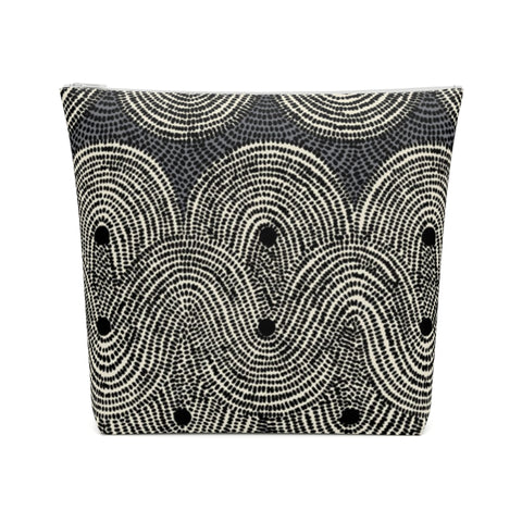 South African Waves African print Cotton Cosmetic Bag