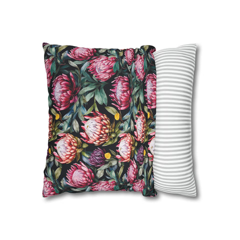 South African Protea Spun Polyester Pillowcase