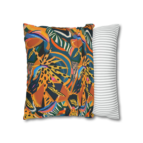 African abstract animal print Pillowcase Cover only - no filling is included