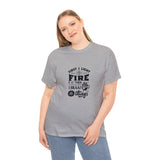 First I light the Fire then I Braai Things  South African Shirt,  Afrikaans / Braai Unisex Heavy Cotton Tee