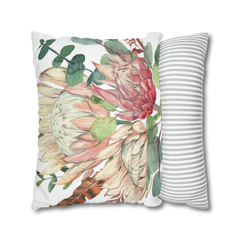 South African Protea Pillowcase Cover only - no filling is included