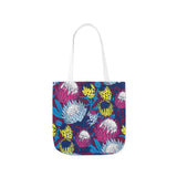 South African Protea Polyester Canvas Tote Bag