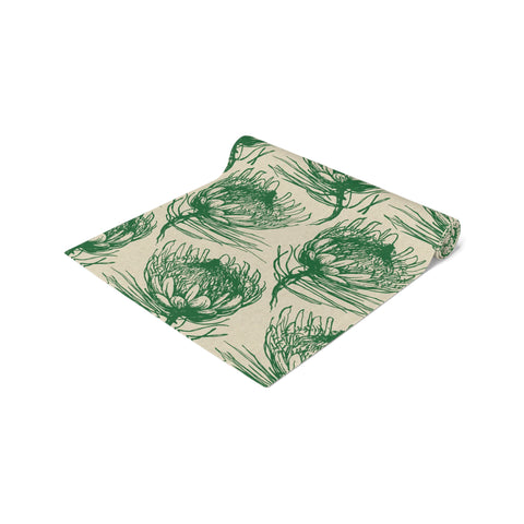 Protea South Africa home decor Table Runner (Cotton, Poly)South African Protea Table decoration, African decor