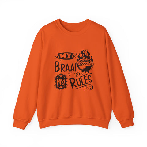 My Braai my rules South African Unisex Heavy Blend™ Crewneck Sweatshirt