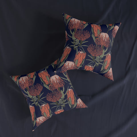 South African Protea Square Pillow