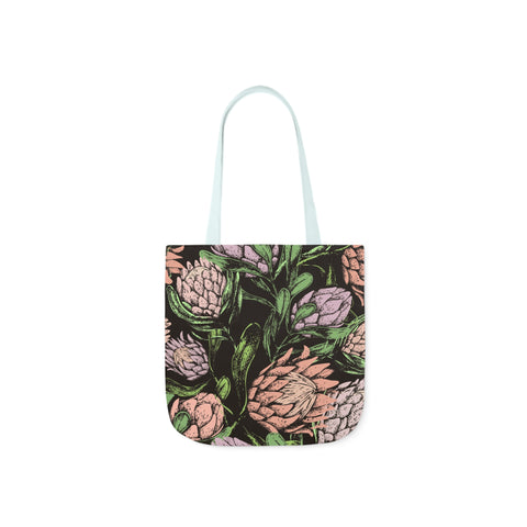 South African Protea Polyester Canvas Tote Bag