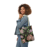 South African Protea Polyester Canvas Tote Bag