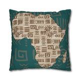 Africa Map Pillowcase Cover only - no filling is included