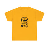 First I light the Fire then I Braai Things  South African Shirt,  Afrikaans / Braai Unisex Heavy Cotton Tee