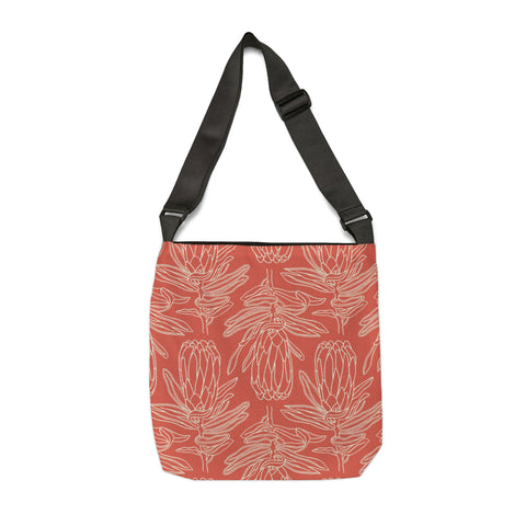 South African Protea Tote bag African print design Protea Adjustable