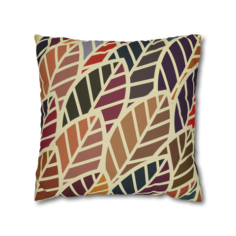 South African abstract leaves and design Pillowcase Cover only - no filling is included