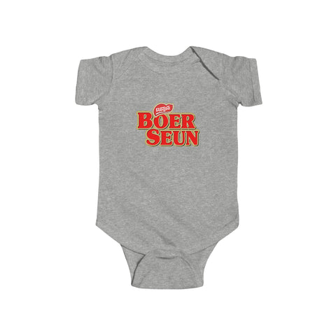 South African Afrikaans Boer Seun Baby Unisex Infant Fine Jersey Bodysuit - Shipped from the UK