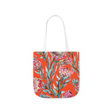 South African Protea Polyester Canvas Tote Bag