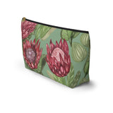 South African Protea Make up bag, Pencil Case Accessory Pouch w T-bottom