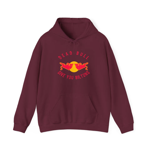 south African Dead Bull gives you Biltong Unisex Heavy Blend Hooded Sweatshirt