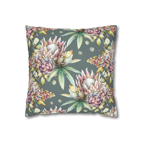 South African Protea Spun Polyester Pillowcase