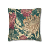 South African Protea Spun Polyester Pillowcase -Pillow not included