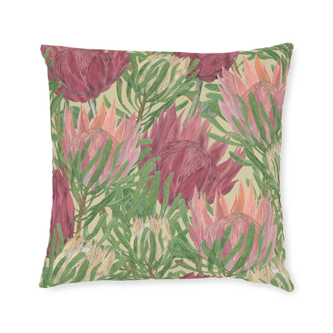 South African Protea Square Pillow