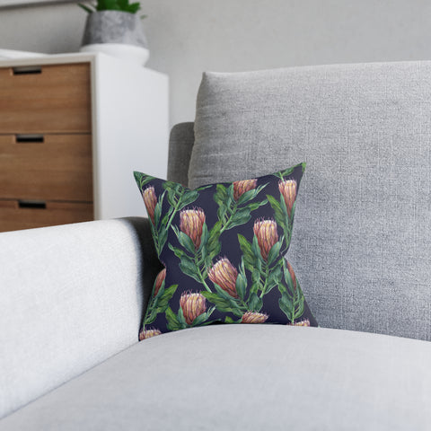 South African Protea Square Pillow